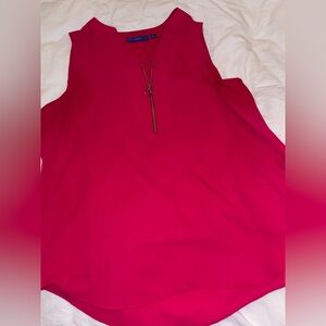 Apt. 9 Pink Sleeveless Blouse with Zipper